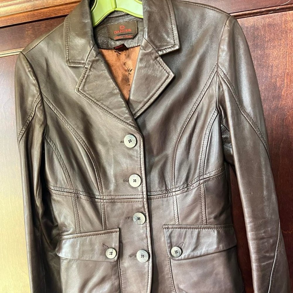 Leather Jacket Dark Brown from Danier